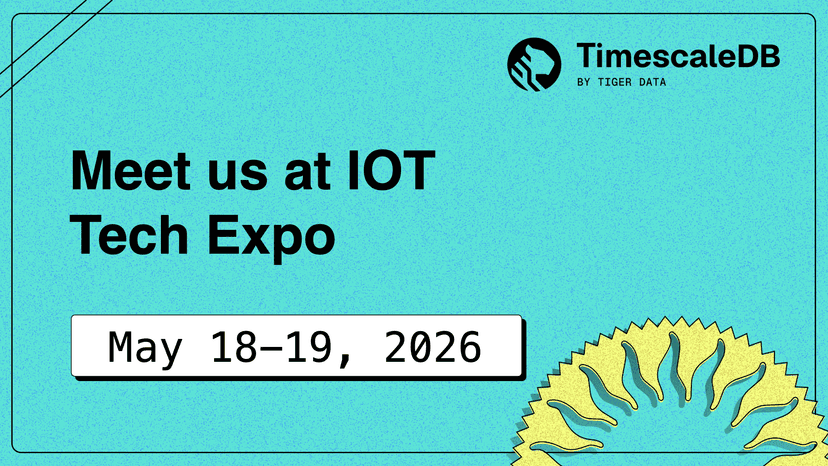Meet Tiger Data at IoT Tech Expo North America 2026