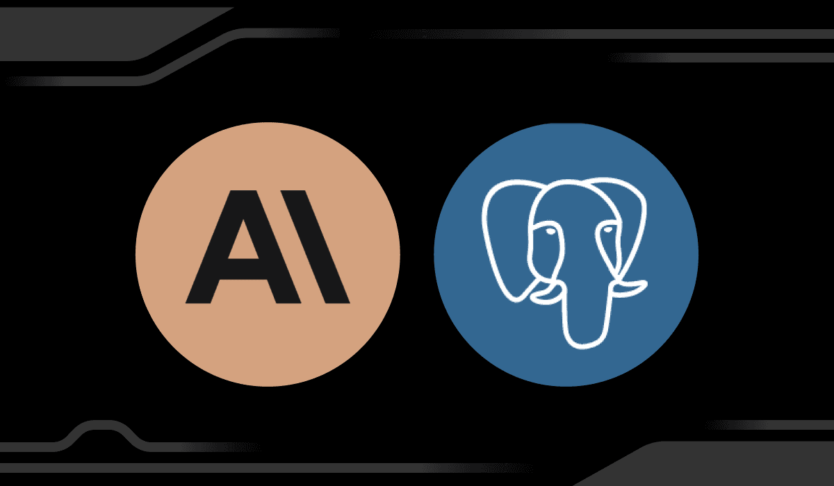 The Anthropic and PostgreSQL logos