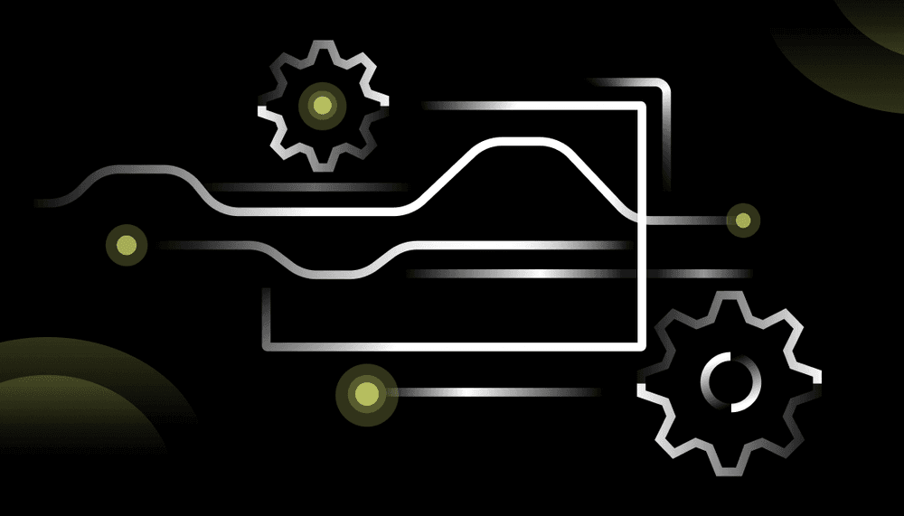 New Timescale Enterprise Tier: A Solution for Mature Applications (an image of cogs and a line representing time-series data