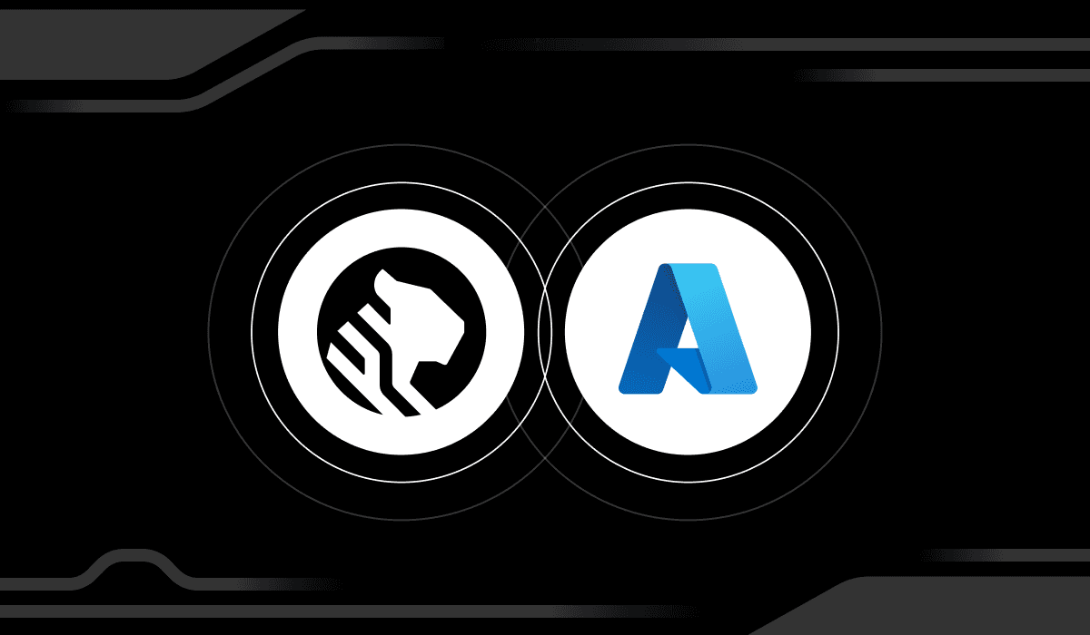 The Timescale and Azure logos side by side over a black background