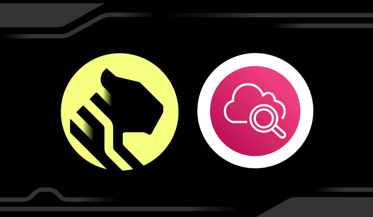 The Timescale and CloudWatch logos side by side over a black background