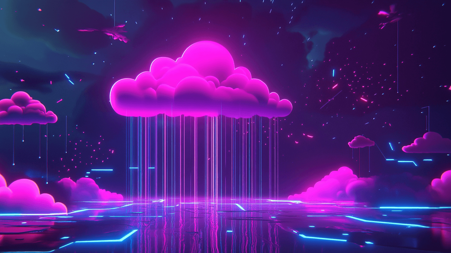 A huge cloud in a futuristic backdrop: this is a guide on using pgai with Claude to build a custom AI weather assistant